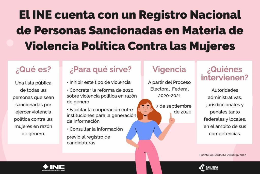 registro nacional de personas sancionadas en vilonecia de genero